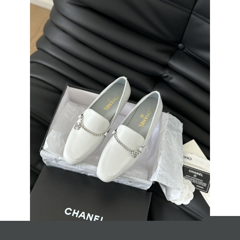 Ch*el leather shoes